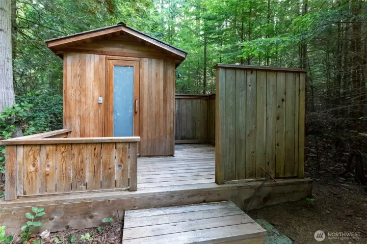 outdoor sauna