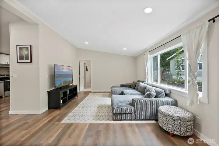 Open concept design with kitchen not too far away :)