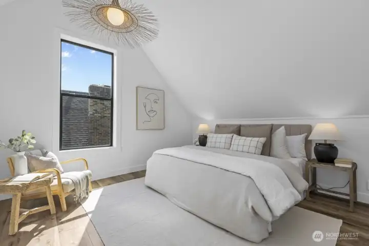 High ceilings and fresh paint. The perfect place to relax and unwind.