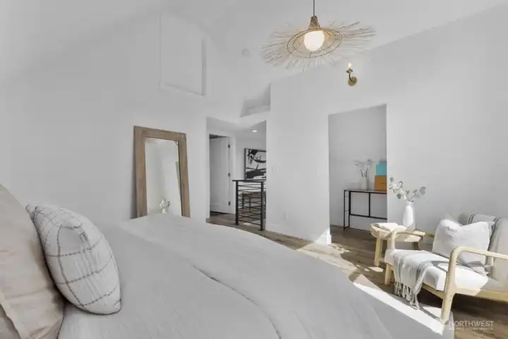 New light fixtures throughout the home.