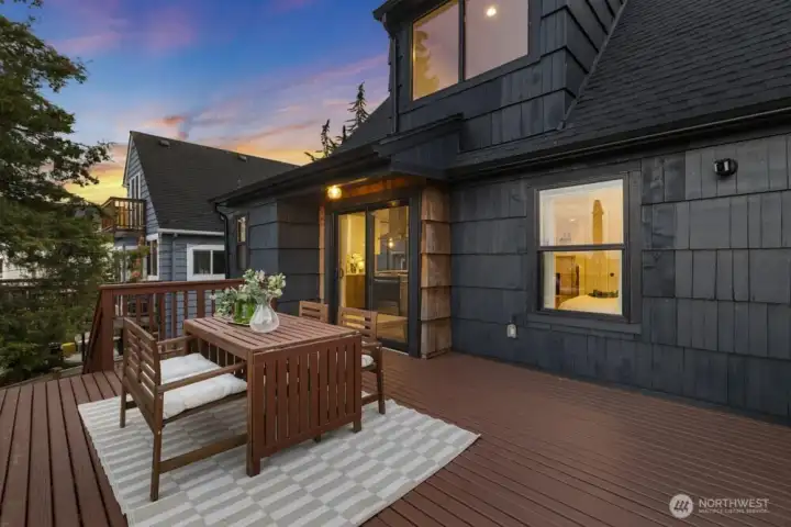 Imagine summer nights spent here with friends.