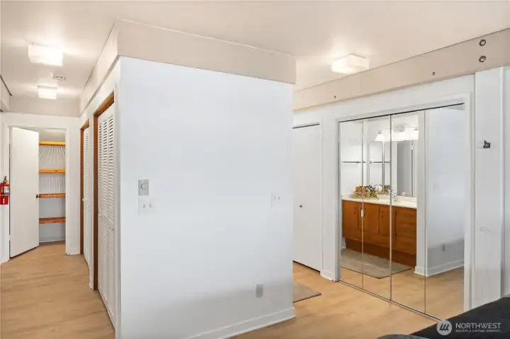 Lots of closet and storage space