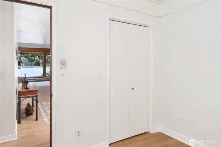Closet in third bedroom/office