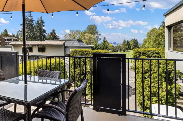 With its views of downtown Seattle and sunny situation, this may be one of the better outdoor restaurant patios in Seattle. It’s also exclusive to Glen Acres members and their guests!