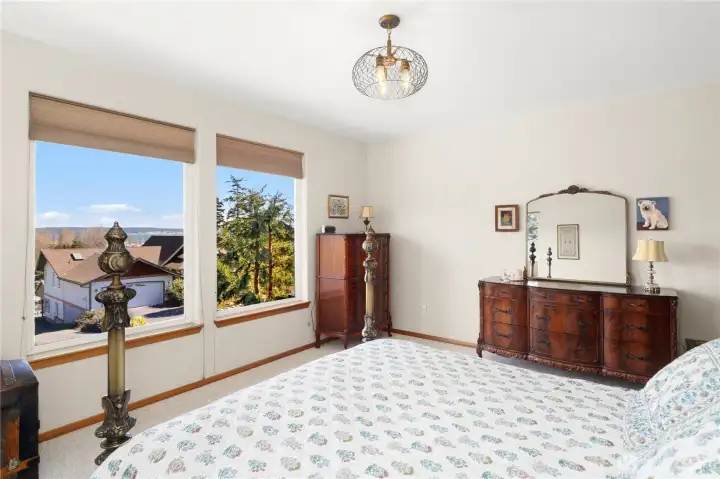 Wake up to the view of the bay and beyond.