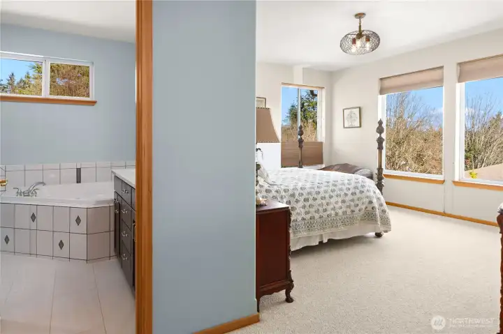 Primary bath is just steps away.