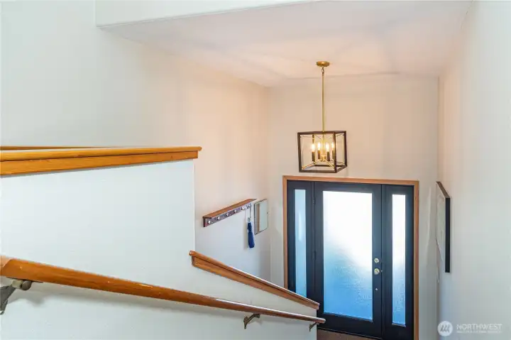 Downstairs to the main entry.