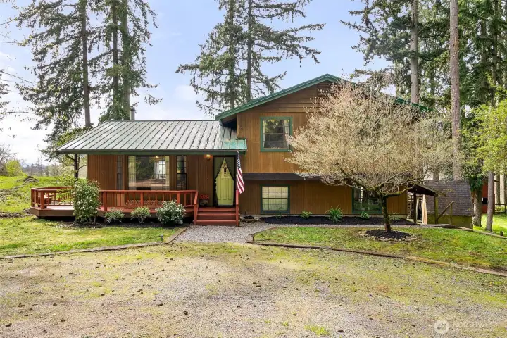 Beautifyl PNW style home with large front porch to enjoy those quiet mornings or watch the world go by.