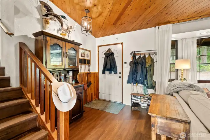 Entry opens into main living room.