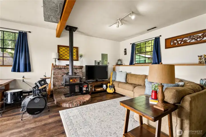 Spacious bonus room downstairs.