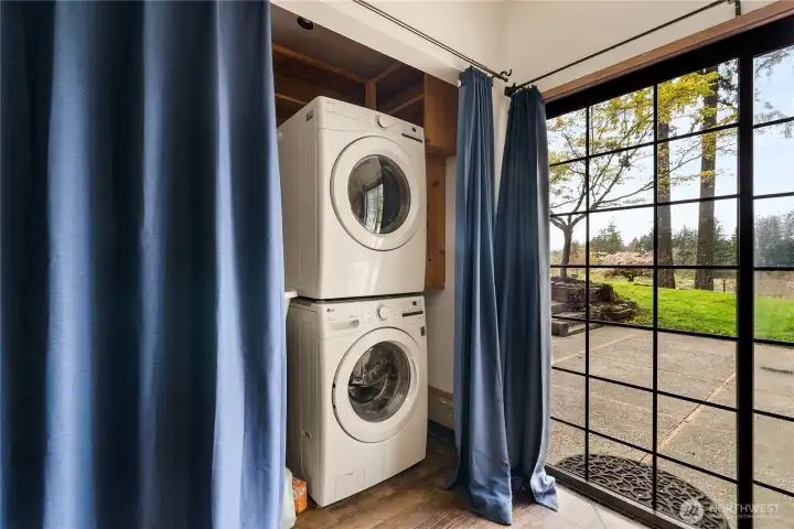 Laundry on lower level.