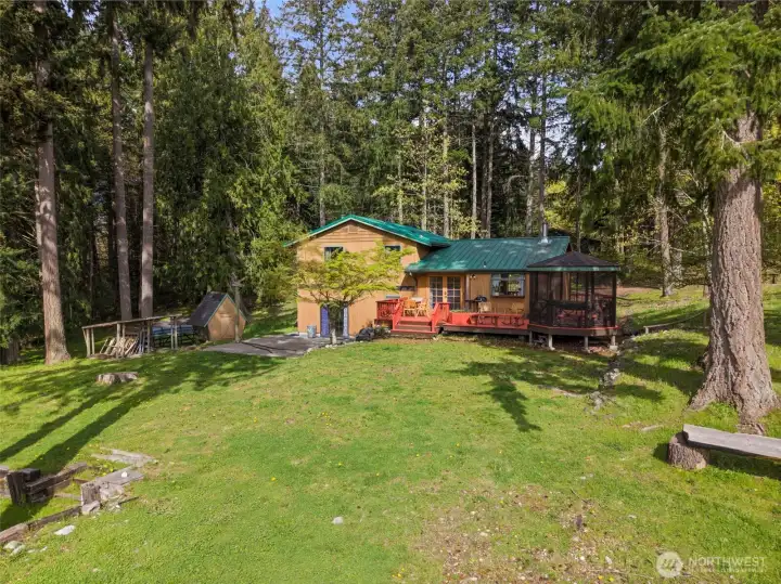 Lots of space for gardening, etc.