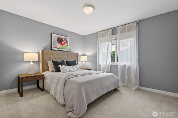 Generously sized secondary bedrooms filled with natural light.