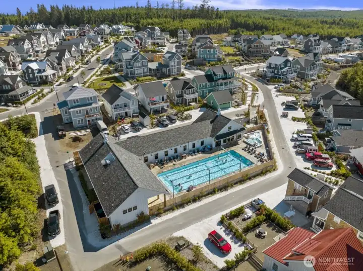 ...and outdoor pool...