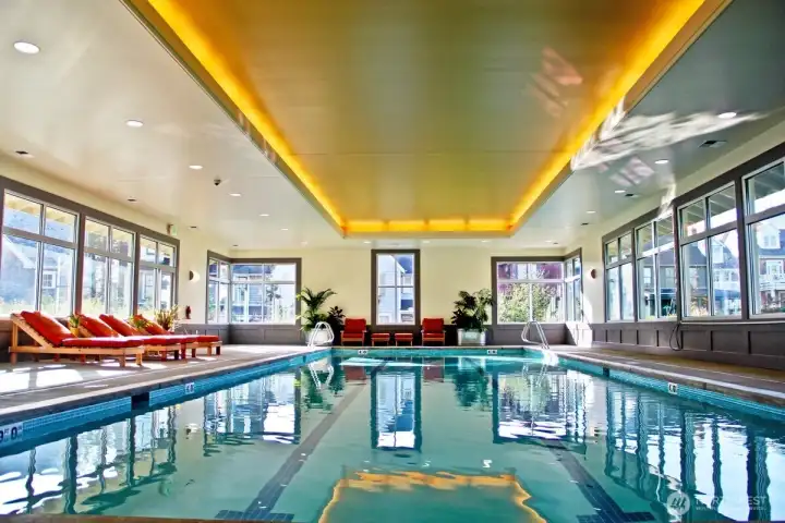...and indoor pool...