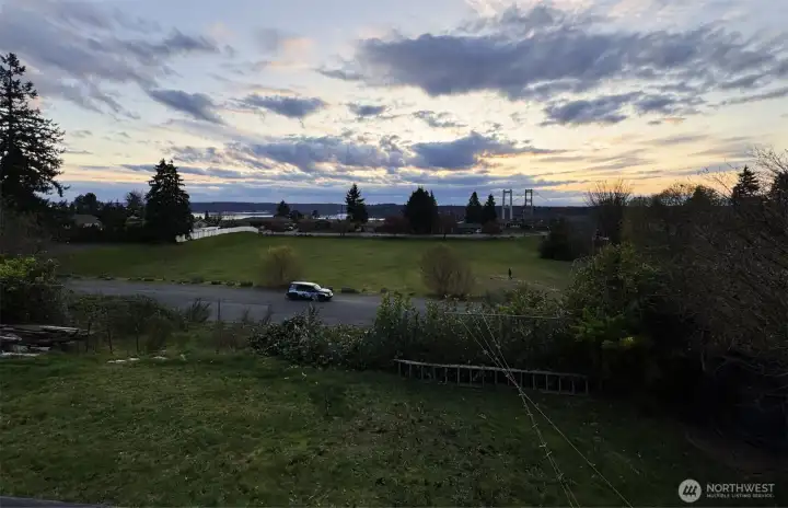 View from balcony. Optimist park is behind the property, protecting your view.