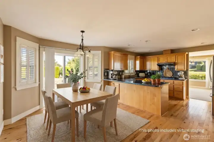 Kitchen with eating space