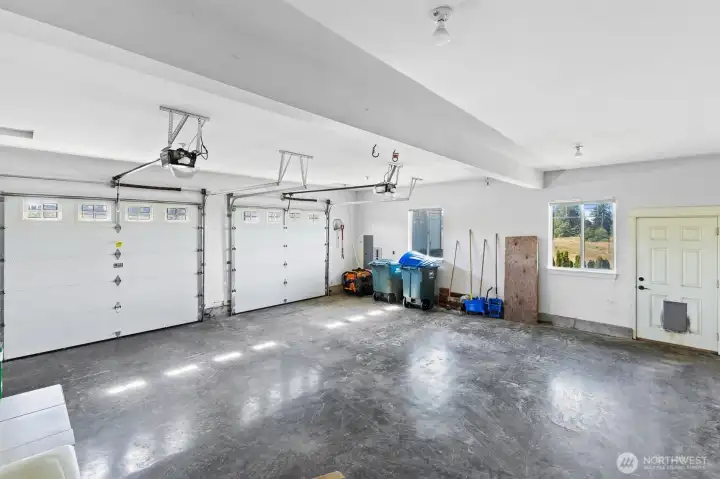 Attached 2-car garage
