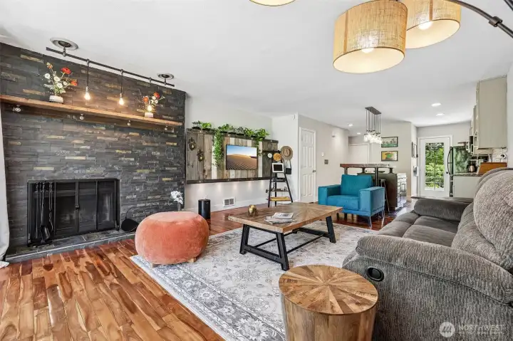 Main floor fireplace