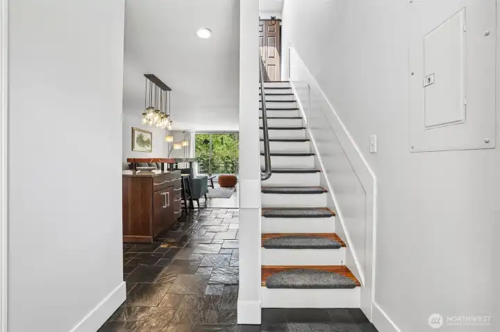 Stairs to level 2