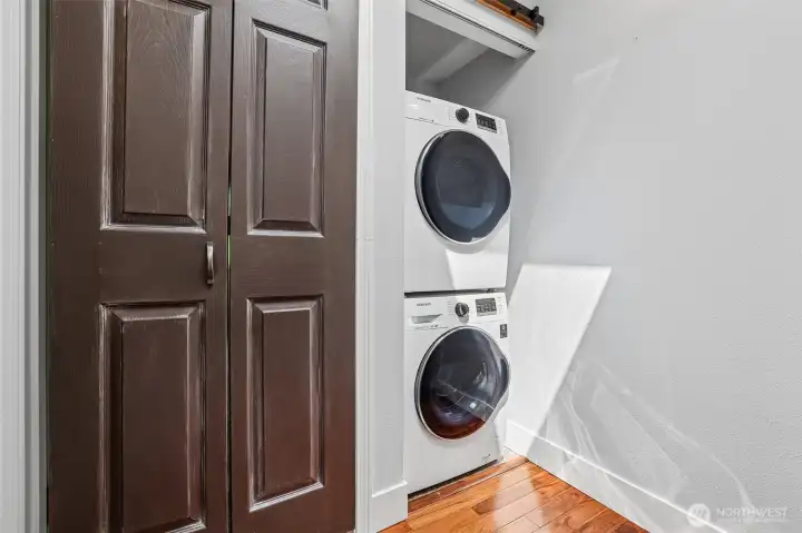 Laundry at top of stairs