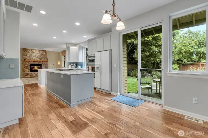 From Eating Area in Kitchen looking to Family Room