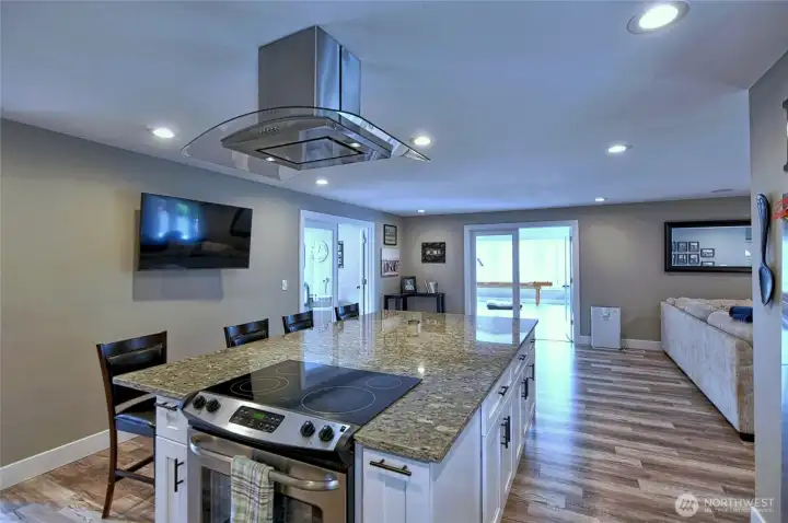 Kitchen opens to the main living spaces
