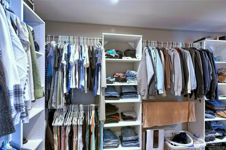 Oversized walk-in closet