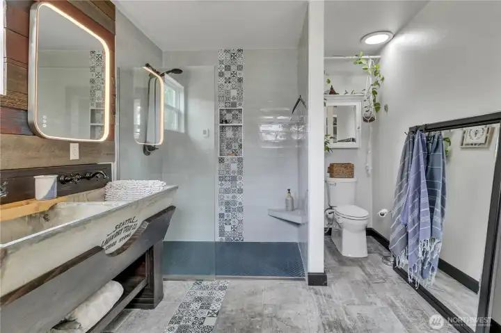 Primary 3/4 bath Primary 3/4 bath