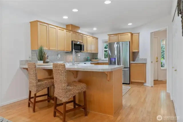 Kitchen bar/counter area