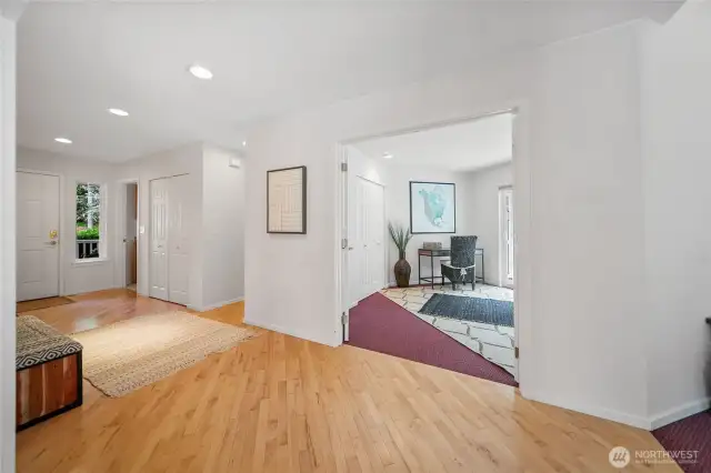 Beautiful wood floor.