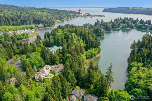 Aerial view of Admiralty Inlet.