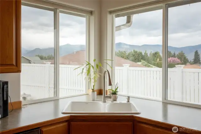 Mountain Views from kitchen