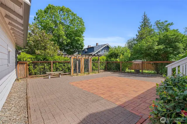Low maintenance fully fenced back yard
