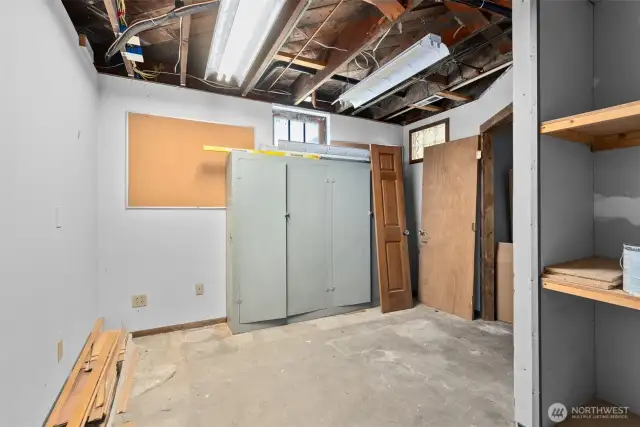 Extra space downstairs, could be a laundry room