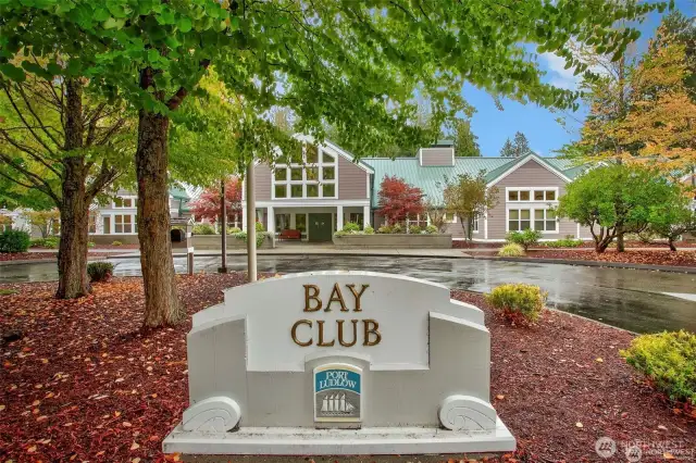 Bay Club membership is included in South Bay Community Association dues.  Wonderful indoor pool, exercise room, woodworking shop, meeting rooms, and serves as host to numerous community social and cultural events throughout the year.