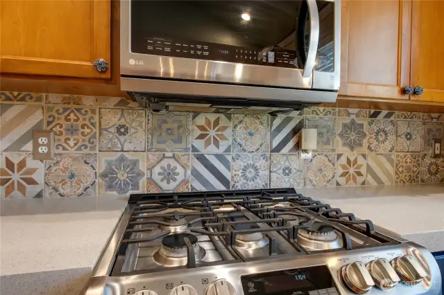 Gas stove is a chefs favorite