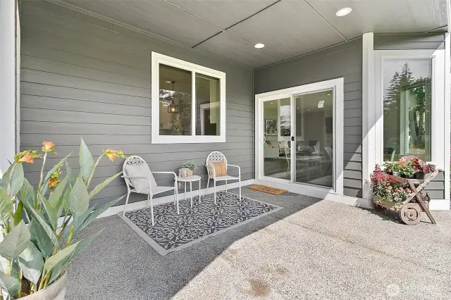 Covered patio