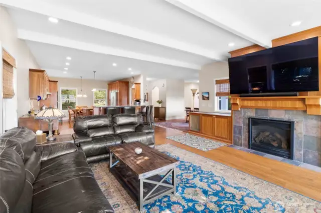 Open concept living.
