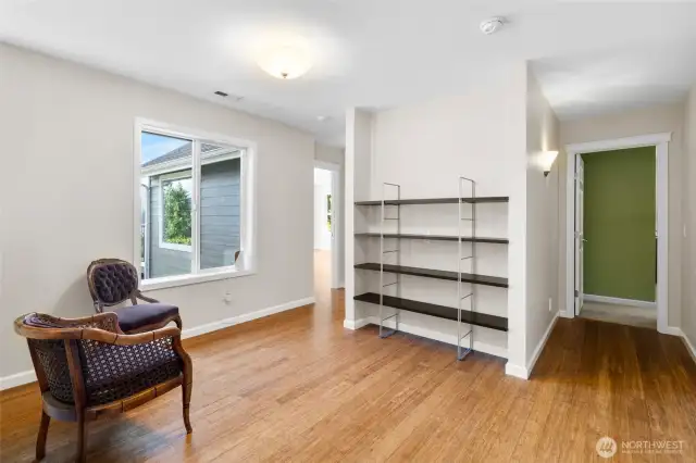 Library nook upstairs.