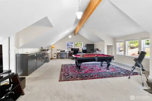 Currently bonus room is an office with pool table.