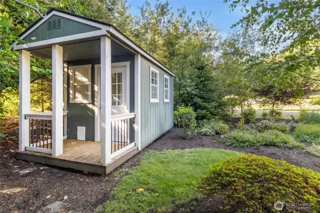Insulated shed.