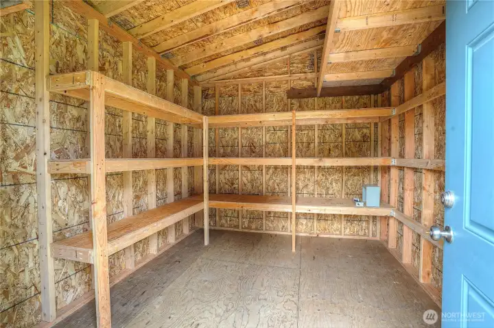 Spacious storage shed added in 2022