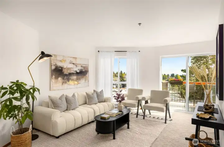 Bright & airy top-floor condo combines modern comfort with unbeatable views and a location that puts Seattle’s best right at your doorstep.