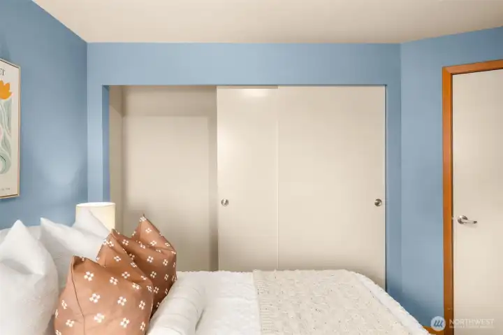 Ample closet space ensures your wardrobe is always organized, and the tranquil ambiance makes it easy to decompress and sleep soundly.