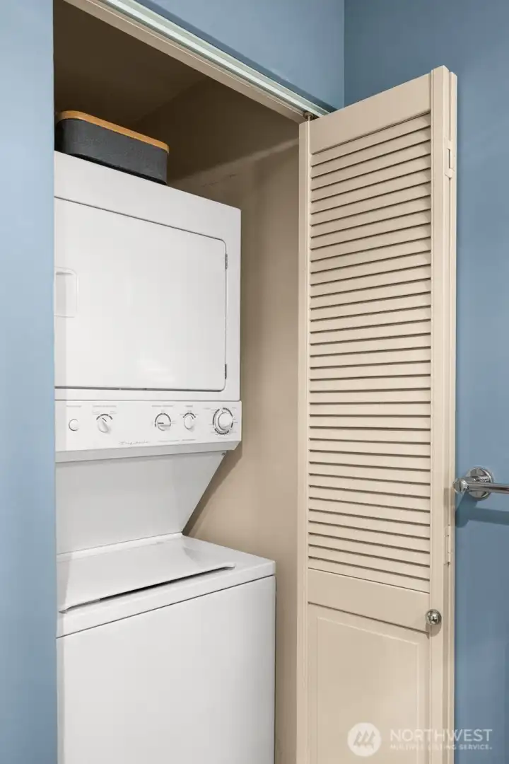 Convenience is built in with in-unit laundry and thoughtful upgrades that make a big difference day-to-day.