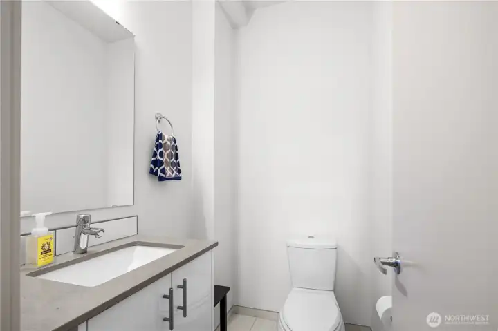 Half bath on the main living floor