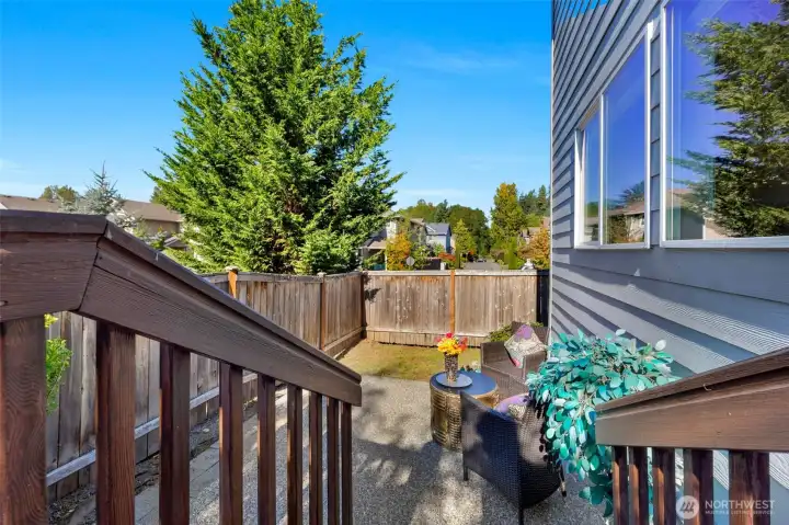 Lower patio for lots of entertainment space.
