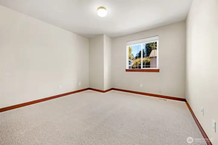 Bedroom 1 with Berber capet.