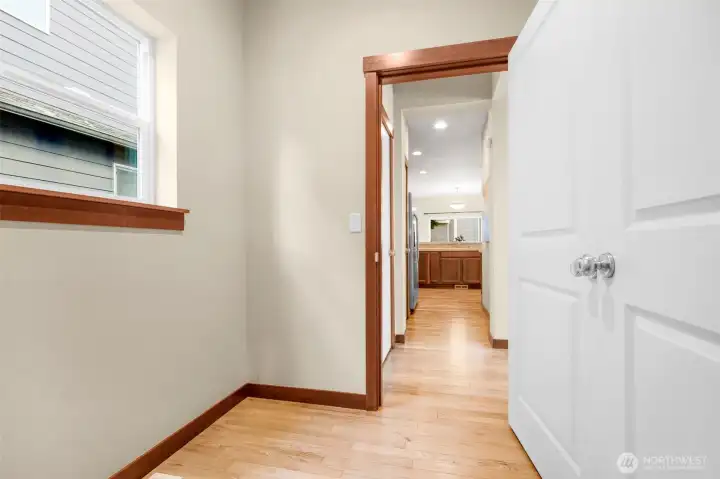 Garage entry room as you come-in and a shoe closet too.  Notice the paneled doors throughout the home.